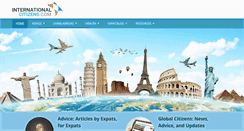 Desktop Screenshot of internationalcitizens.com