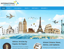 Tablet Screenshot of internationalcitizens.com